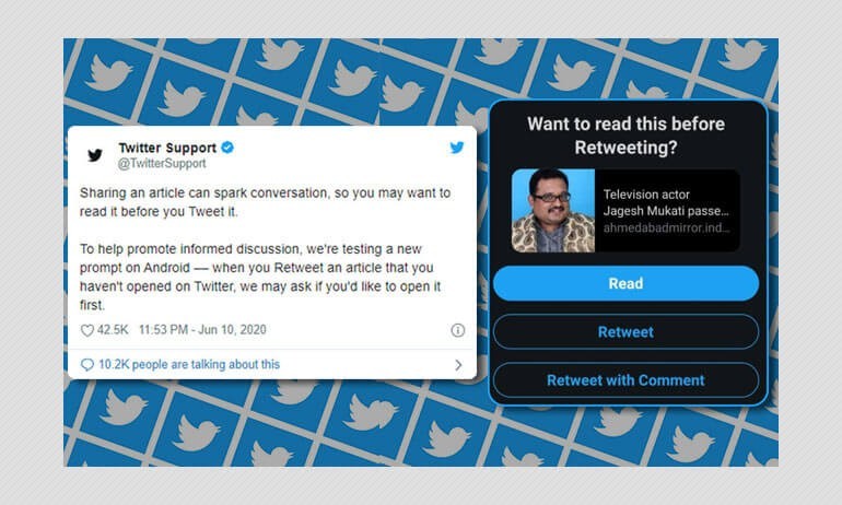 Twitter e di nëse ju e keni lexuar artikullin e postuar apo jo