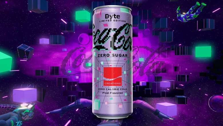 Një Coca-Cola me shije pixel.