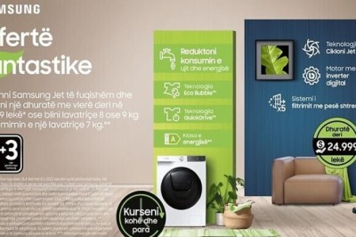 Shtëpi e pastër me pajisjet elektroshtëpiake Samsung dhe ofertën pranverore