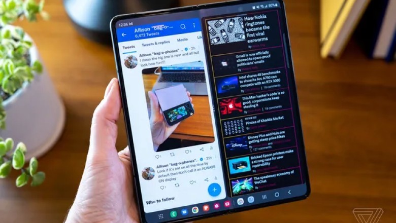 Galaxy Z Fold 5 i Samsung mund të jetë shumë më i hollë ndërsa paloset