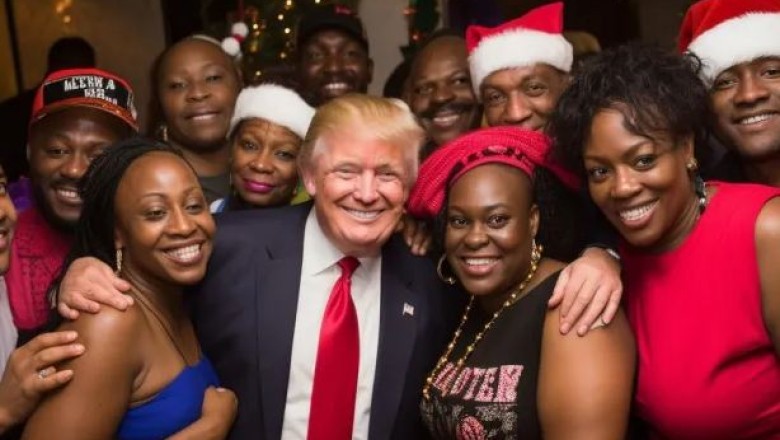 Donald Trump krah votuesve me ngjyrë?! Mbështetësit e tij krijojnë dhe ndajnë imazhe të rreme nga AI